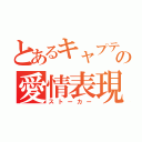 とあるキャプテンの愛情表現（ストーカー）