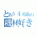 とある４６猫の機材好き（４６猫）