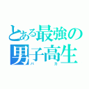 とある最強の男子高生（バカ）