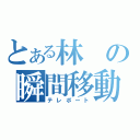 とある林の瞬間移動（テレポート）