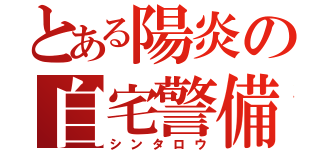 とある陽炎の自宅警備（シンタロウ）