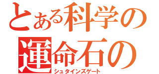 とある科学の運命石の扉（シュタインズゲート）