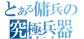 とある傭兵の究極兵器（段ボール）