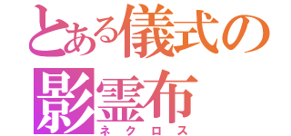 とある儀式の影霊布（ネクロス）