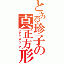 とある珍子の真正方形（リアルスクウェア）