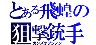 とある飛蝗の狙撃銃手（ガンズオブシノン）