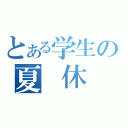 とある学生の夏　休　み（）