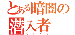 とある暗闇の潜入者（ウィドウ）