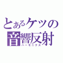 とあるケツの音響反射（ハーモニクス）