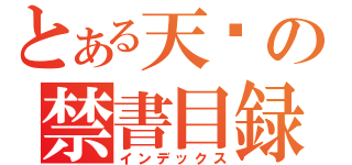 とある天籁の禁書目録（インデックス）