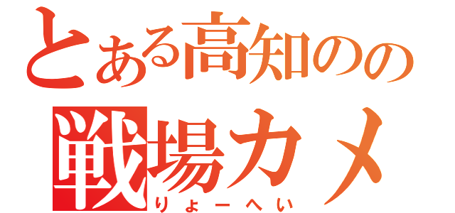 とある高知のの戦場カメラマン（りょーへい）