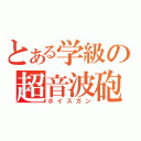 とある学級の超音波砲（ボイスガン）