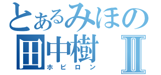 とあるみほの田中樹Ⅱ（ホビロン）