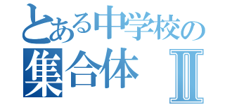 とある中学校の集合体Ⅱ（）