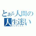 とある人間の人生迷い（インデックス）