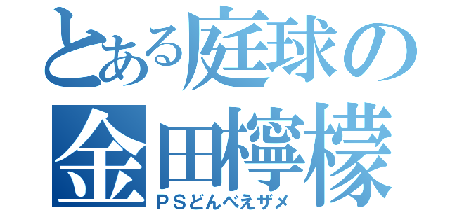 とある庭球の金田檸檬（ＰＳどんべえザメ）