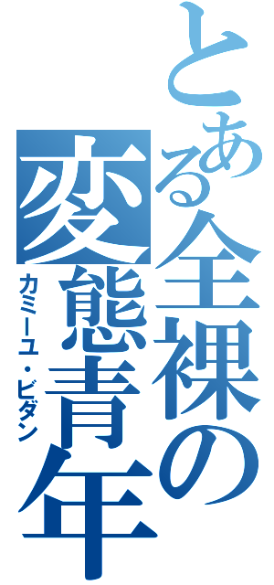 とある全裸の変態青年（カミーユ・ビダン）