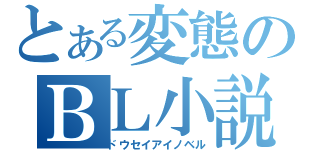 とある変態のＢＬ小説（ドウセイアイノベル）