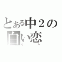 とある中２の白い恋（セ　　ル）