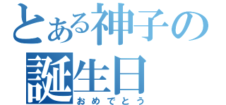 とある神子の誕生日（おめでとう）