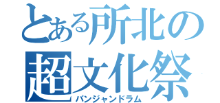 とある所北の超文化祭（パンジャンドラム）