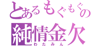 とあるもぐもぐの純情金欠（わたみん）