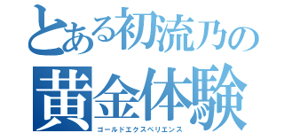 とある初流乃の黄金体験（ゴールドエクスペリエンス）