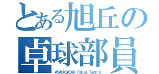 とある旭丘の卓球部員（ＡＳＡＨＩＧＡＯＫＡ Ｔａｂｌｅ Ｔｅｎｎｉｓ）