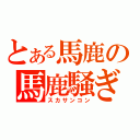 とある馬鹿の馬鹿騒ぎ（スカサンコン）