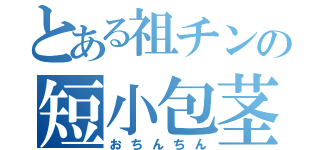 とある祖チンの短小包茎（おちんちん）