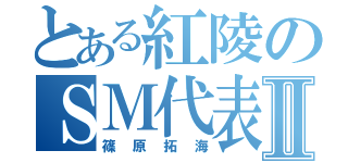 とある紅陵のＳＭ代表Ⅱ（篠原拓海）