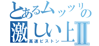 とあるムッツリスケベの激しい上下運動Ⅱ（高速ピストン）