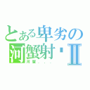 とある卑劣の河蟹射秽Ⅱ（河蟹．．．）