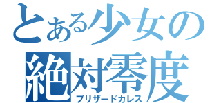 とある少女の絶対零度（ブリザードカレス）