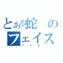 とある蛇のフェイスペイント（ゾンビ）