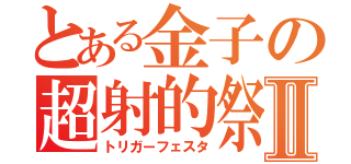 とある金子の超射的祭Ⅱ（トリガーフェスタ）