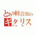 とある軽音部のギタリスト（平沢 唯）