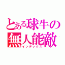 とある球牛の無人能敵（インデックス）