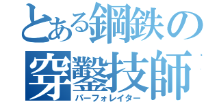 とある鋼鉄の穿鑿技師（パーフォレイター）