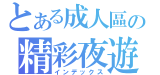 とある成人區の精彩夜遊（インデックス）