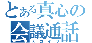 とある真心の会議通話（スカイプ）