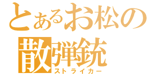 とあるお松の散弾銃（ストライカー）