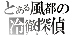 とある風都の冷徹探偵（スカル）