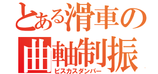 とある滑車の曲軸制振（ビスカスダンパー）