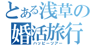 とある浅草の婚活旅行（ハッピーツアー）