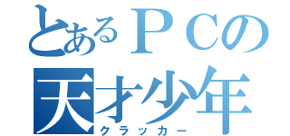 とあるＰＣの天才少年（クラッカー）