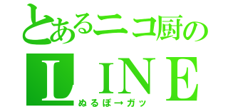 とあるニコ厨のＬＩＮＥホーム（ぬるぽ→ガッ）