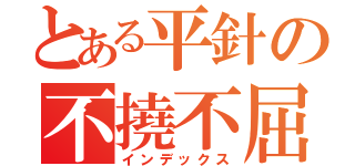 とある平針の不撓不屈（インデックス）