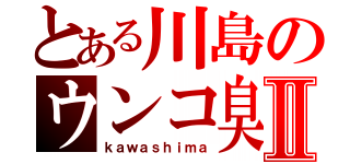 とある川島のウンコ臭Ⅱ（ｋａｗａｓｈｉｍａ）