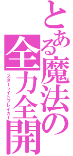 とある魔法の全力全開（スターライトブレイカー）